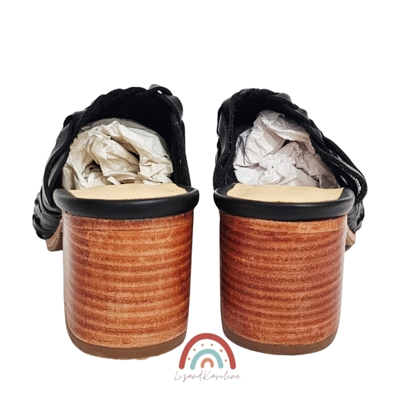 New! Nisolo All Day Woven Leather Heeled Mule - Picture 12 of 16